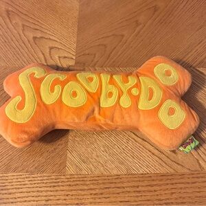 Vintage Scooby-Doo Orange Plush Bone Pillow